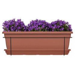 Kit jardiniere avec support en métal et plateau - GARDEN ID Relax - Te