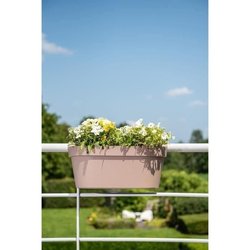 Jardiniere+Haken - GARDEN ID Star - Taupe 50 x 21 cm - Einfache Befest