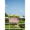 Jardiniere+Haken - GARDEN ID Star - Taupe 50 x 21 cm - Einfache Befest