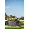 Giardiniera+gancio - GARDEN ID Star - Nero-Anth 50 x 21 cm - Fissaggio