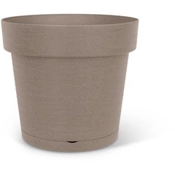 Wasserreservetopf - GARDEN ID Glamour - Taupe 40 cm - Körnige Oberfläc