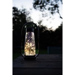 Lanterna solare - GARDEN ID Nera - Ø18 H34 cm - Batteria AAA - Autonom