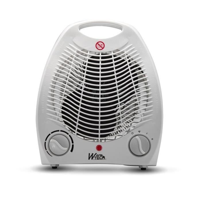 Heizlüfter - 2000 W - WARM TECH - 240 V - Bis zu 15 m3 - Weiß