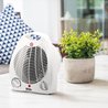 Heizlüfter - 2000 W - WARM TECH - 240 V - Bis zu 15 m3 - Weiß