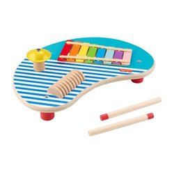 Tavolo musicale in legno Fisher-Price con strumenti a percussione HXT9