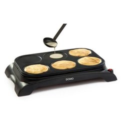 DOMO DO8709P Crepiere - 6 personen - 1000W - Zwart