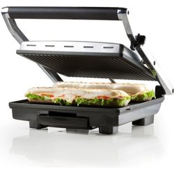 DOMO - Multifunction grill in stainless steel - Large teflon plates - 