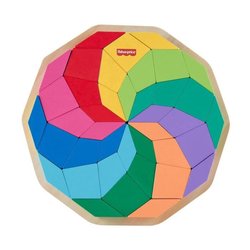 Fisher-Price-Holz-Mandala-Puzzle  40-teiliges Puzzle mit geometrische