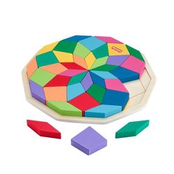 Fisher-Price-Holz-Mandala-Puzzle  40-teiliges Puzzle mit geometrische