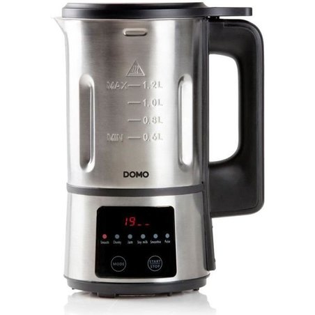 Domo -verwarmingsblender - 6 programma s - roestvrij staal
