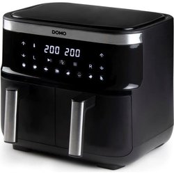 Freidora de aire caliente Domo - DO537FR - 2 x 4 L - 85 ° A 200 ° - 8 