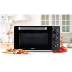 DOMO DO1107GO Mini-Back- und Snackofen  28 l  Schwarz  1500 Watt 