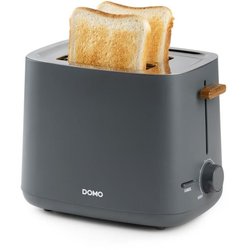 Tostadora eléctrica - DOMO - DO965T - 1000 W - 2 ranuras - Negra