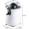 Zitruspresse mit Hebel - DOMO - DO9269J - 160 W - 460 ml - Weiß