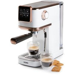 Cafetera espresso 3 en 1 - DOMO - DO746K - 1350 W - 20 bares - Blanco/