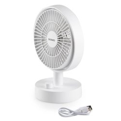 Tafelventilator - DOMO - Li-ion batterij 5V - USB oplaadbaar - Diamete