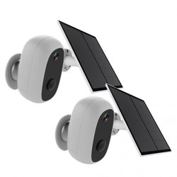2 cameras with solar panel - CHACON - 2-IPCAM-BE03-PS - Outdoor - WiFi