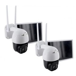 2 caméras avec panneau solaire - CHACON - 2-IPCAM-DM02 - Extérieur - W