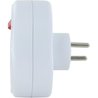 Domino 3x16A - CHACON - Triangle with switch - White