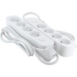 Juego de 2 regletas - CHACON - 4 x 16 A - cable de 1,5 m