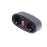 CHACON Biplite 16A Steckdose mit anthrazitfarbenem Schalter