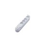 CHACON Regleta con interruptor 4 enchufes 16A 3m blanco