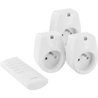 Chacon set of 3 on/off dations+ 2000W remote control - fr