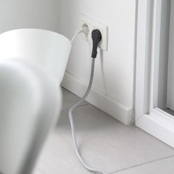 Chacon Extending Textile 5m 3x1.5m2 Textile Cable & Black Flat Black/W