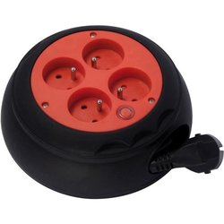 Cassette d enroulement - CHACON - 4 x 16 A - 4 m (FR) - Orange