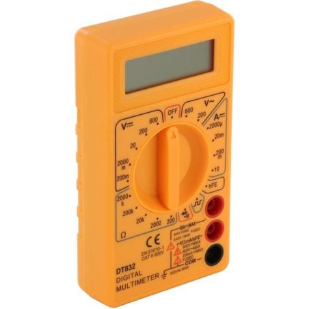 Multitester digitale - CHACON - 600 V - Schermo LCD 3,5 - Giallo