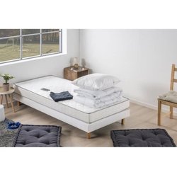 TOP Matratzenset 90x190 cm + Boxspring + Bettdecke + 1 Kissen 60x60 cm