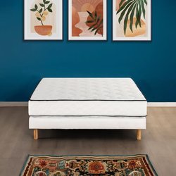DEKO DREAM Entspannungsmatratze + Boxspring-Set 160 x 200 cm  Federn 