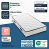 Matratzen- und Boxspring-Set 90 x 190 cm Höhe 27 cm  Taschenfedern  