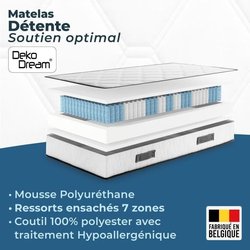 Matratzen- und Boxspring-Set 90 x 190 cm Höhe 27 cm  Taschenfedern  
