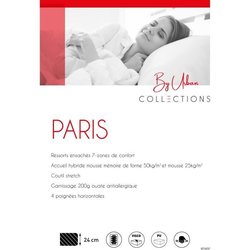 Boxspring- und Matratzenset - PARIS - 140 x 190 - Federn - Lattenrost