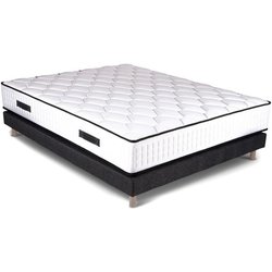 Boxspring- und Matratzenset - NEW YORK - 160 x 200 - Federn - Lattenro