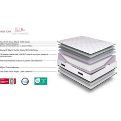 Boxspring- und Matratzenset - NEW YORK - 160 x 200 - Federn - Lattenro