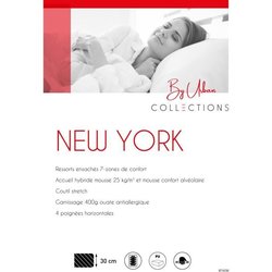 Boxspring- und Matratzenset - NEW YORK - 160 x 200 - Federn - Lattenro