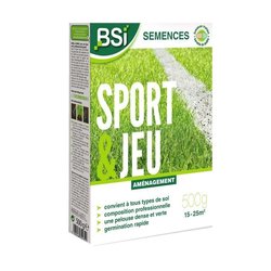 Grassamen - BSI - Sport & Spiel - Mit Schutzmantel - Hohe Qualität - b