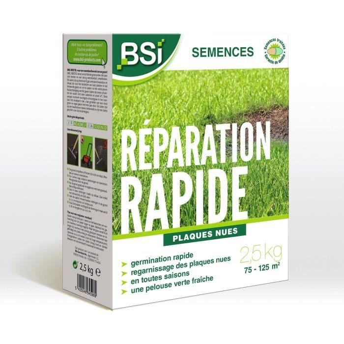 BSI - Grass Seeds - Quick Repair - With Protective Coating - High Qual