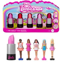 BARBIE Mini set di rossetti BarbieLand 6 con mini bambole - JBD26