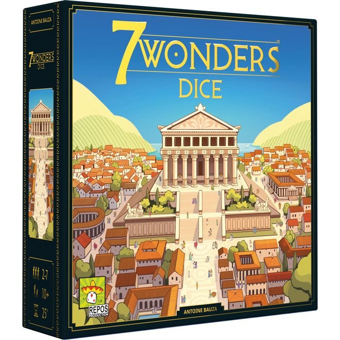 Jeu de société - ASMODEE - 7 Wonders la version de Des - Roll et Write