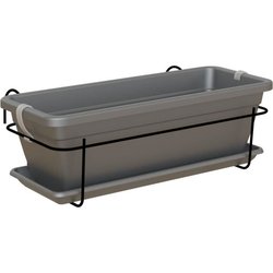 Artevasi - Balcony Kit Gardening Venezia 50cm Anthracite 50 x 19.5 x H