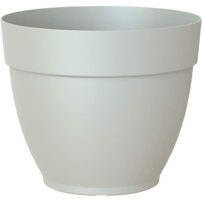 MACETERO CAPRI CAMPANA 35CM GRIS CLARO