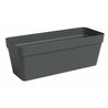 Jardinera - Plástico - Antracita - Rectangular - L49,9 x P20 x H18,1cm