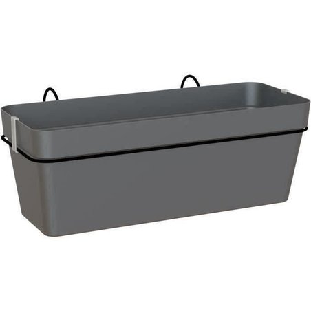 ARTEVASI Kit balcon Jardiniere - CAPRI RE - 50cm - Anthracite - 50,2 x