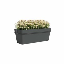 ARTEVASI Kit balcon Jardiniere - CAPRI RE - 50cm - Anthracite - 50,2 x