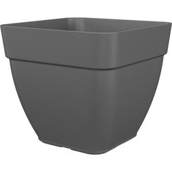 Flower pot and square plants Capri Campana - Plastic - 37x37 cm - Anth