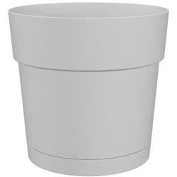 Bloempot en ronde capri Round - Plastic - Watertank - Diameter 30 cm -
