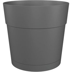 Flower jar and round Capri round - plastic - Water tank - Diameter 40 